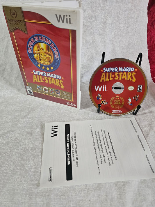 SUPER MARIO All-STARS Nintendo Selects Wii Game in Case Tested Complete CIB NM