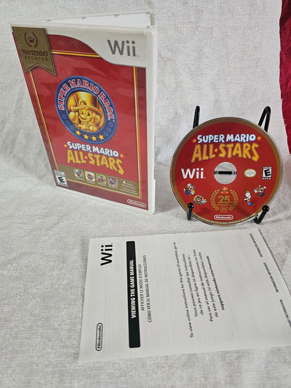SUPER MARIO All-STARS Nintendo Selects Wii Game in Case Tested Complete CIB NM