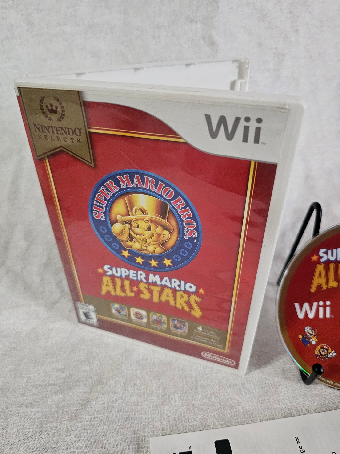 SUPER MARIO All-STARS Nintendo Selects Wii Game in Case Tested Complete CIB NM