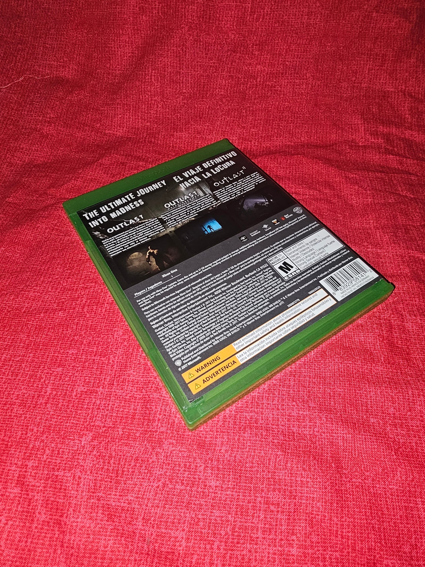 Outlast Trinity (2017, Microsoft Xbox One) Disc One Near Mint With Insert