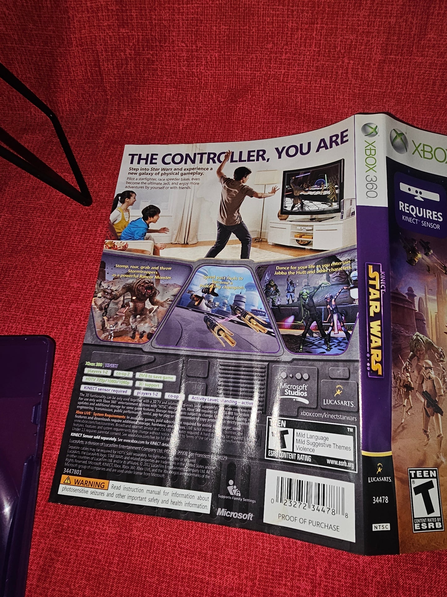 Kinect Star Wars Xbox 360 Complete - 1 Year Warranty Disc Very Good Condition