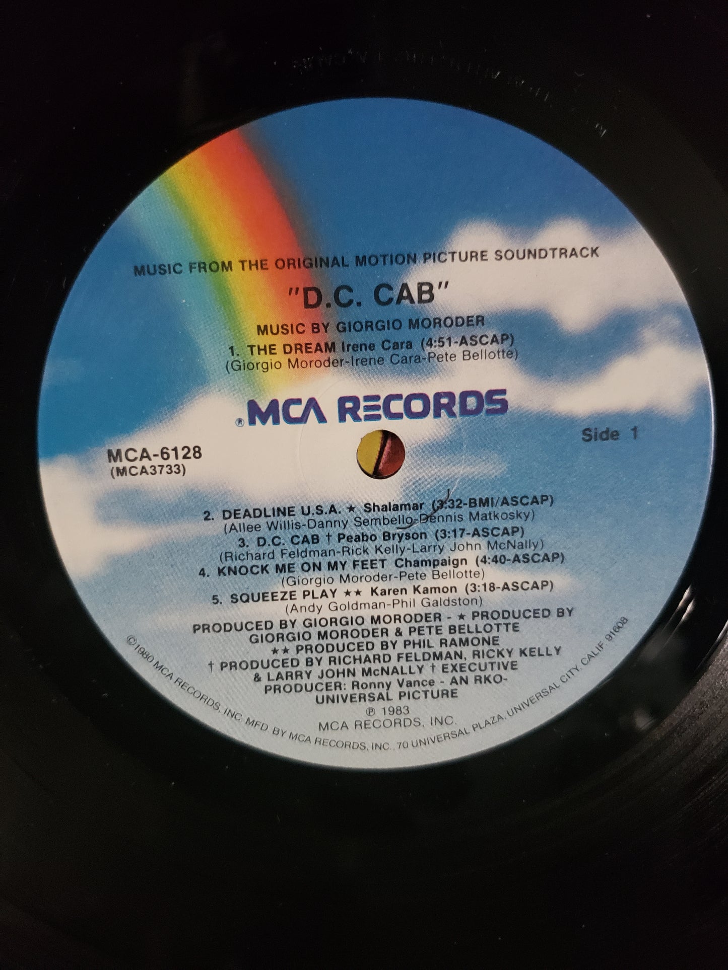 1983 D.C. Cab Soundtrack LP EX/VG MCA ‎– MCA-6128 Mr T