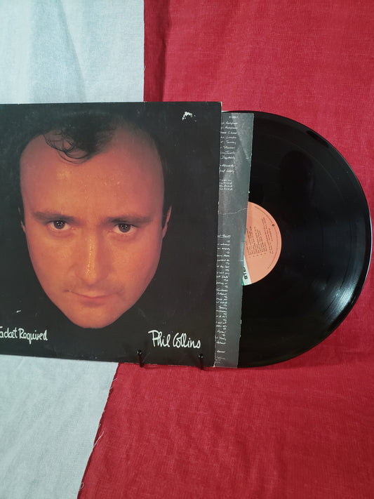 Phil Collins No Jacket Required Vinyl LP W/Insert VG/VG