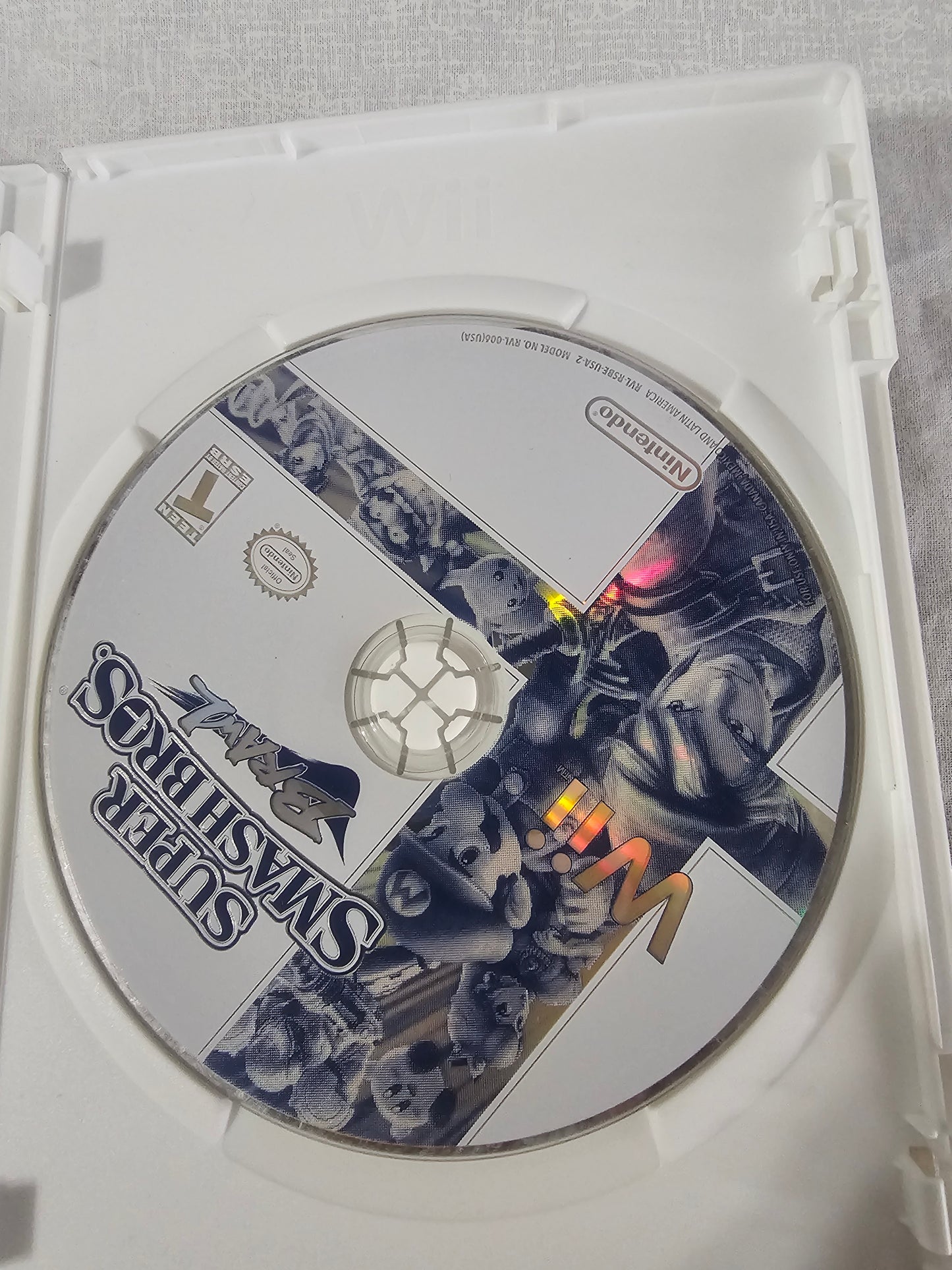 Super Smash Bros. Brawl (Nintendo Wii, 2008) Complete Disc Good