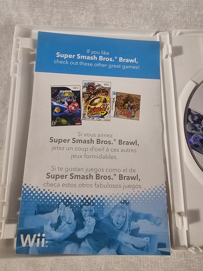 Super Smash Bros. Brawl (Nintendo Wii, 2008) Complete Disc Good