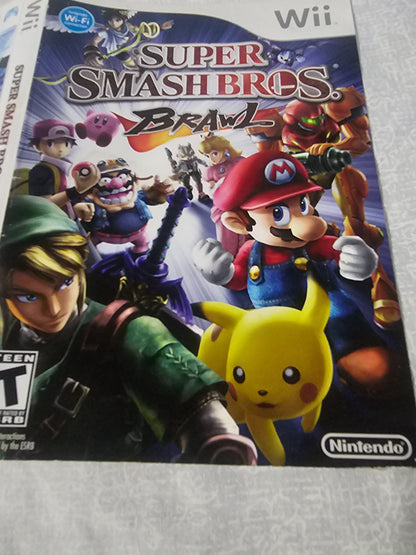 Super Smash Bros. Brawl (Nintendo Wii, 2008) Complete Disc Good