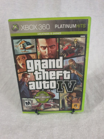 Grand Theft Auto IV -- Platinum Hits Edition (Microsoft Xbox 360, 2009)