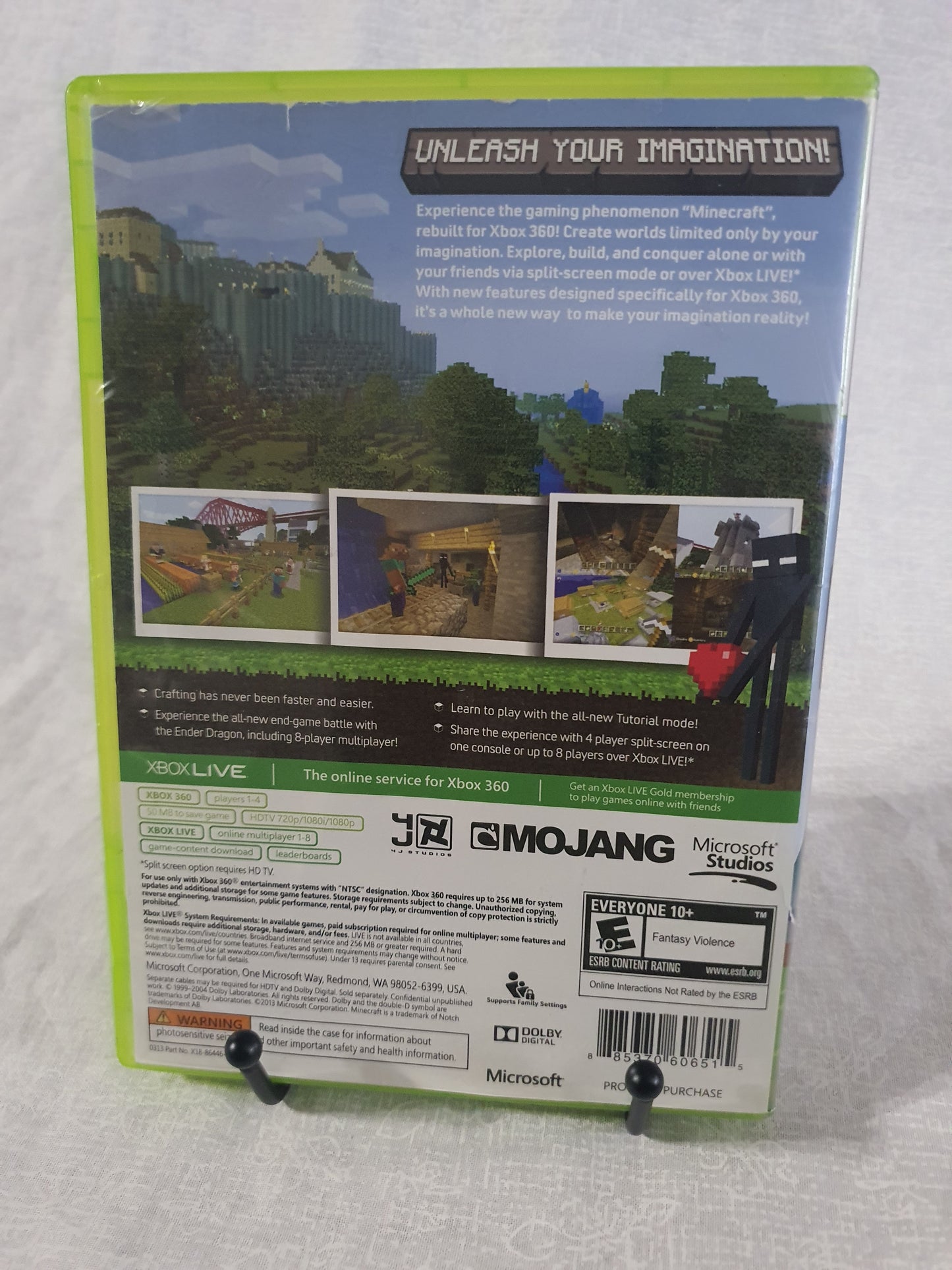 Minecraft Microsoft Xbox 360 2013 Edition Tested Working G2W00002 Complete CIB
