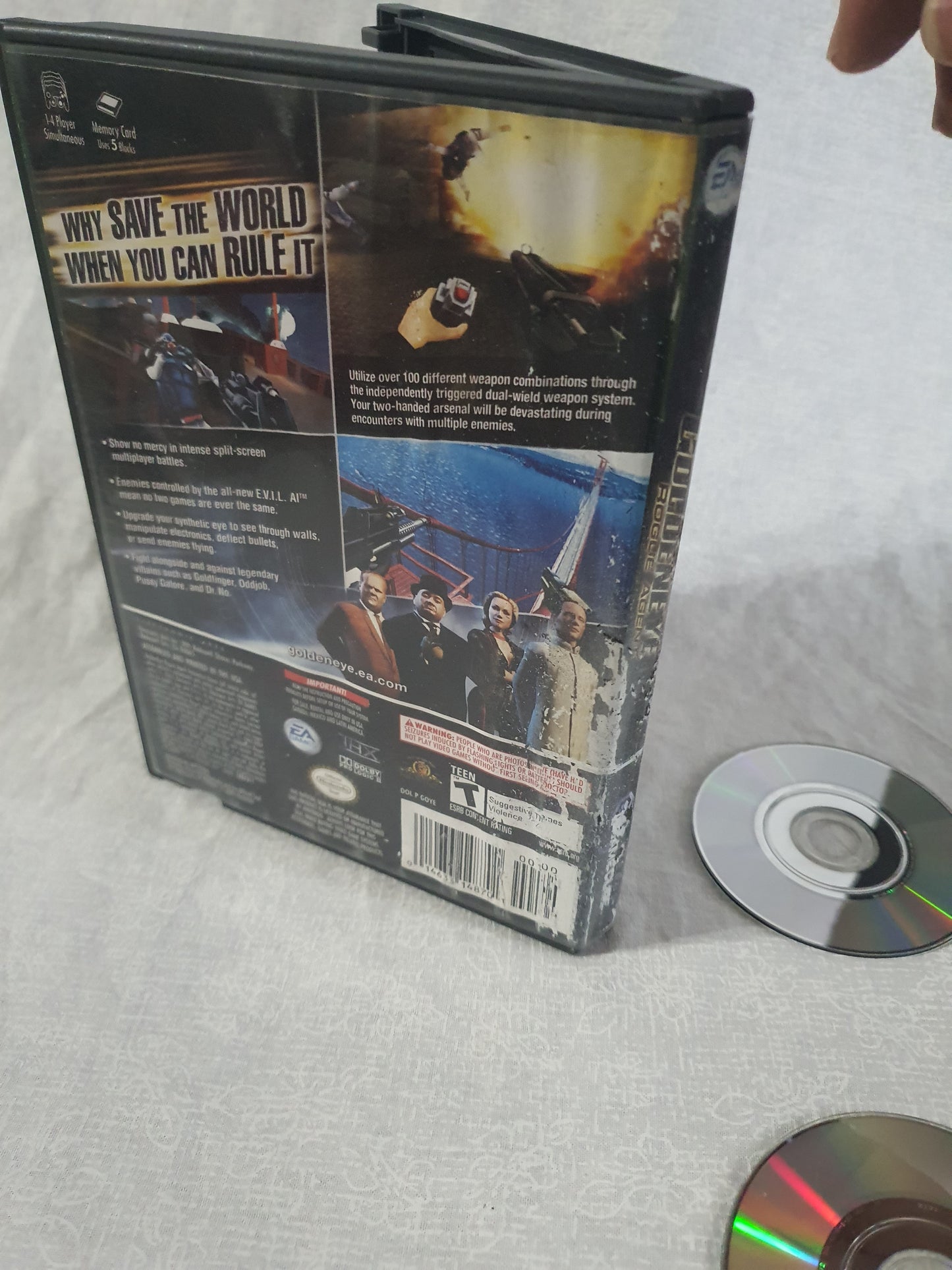 GoldenEye Rogue Agent Nintendo GameCube Very Good Discs Tested