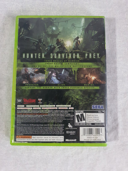 Aliens vs Predator (Microsoft Xbox 360, 2010) Disc Very Good