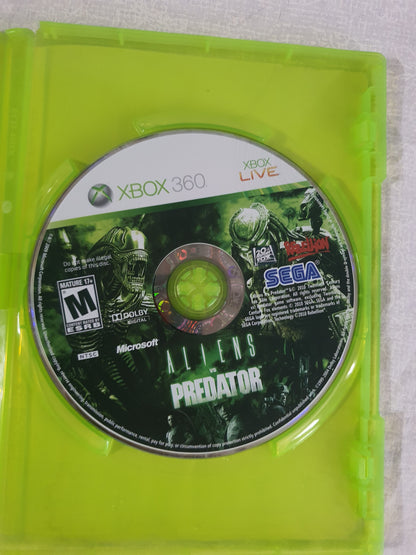 Aliens vs Predator (Microsoft Xbox 360, 2010) Disc Very Good
