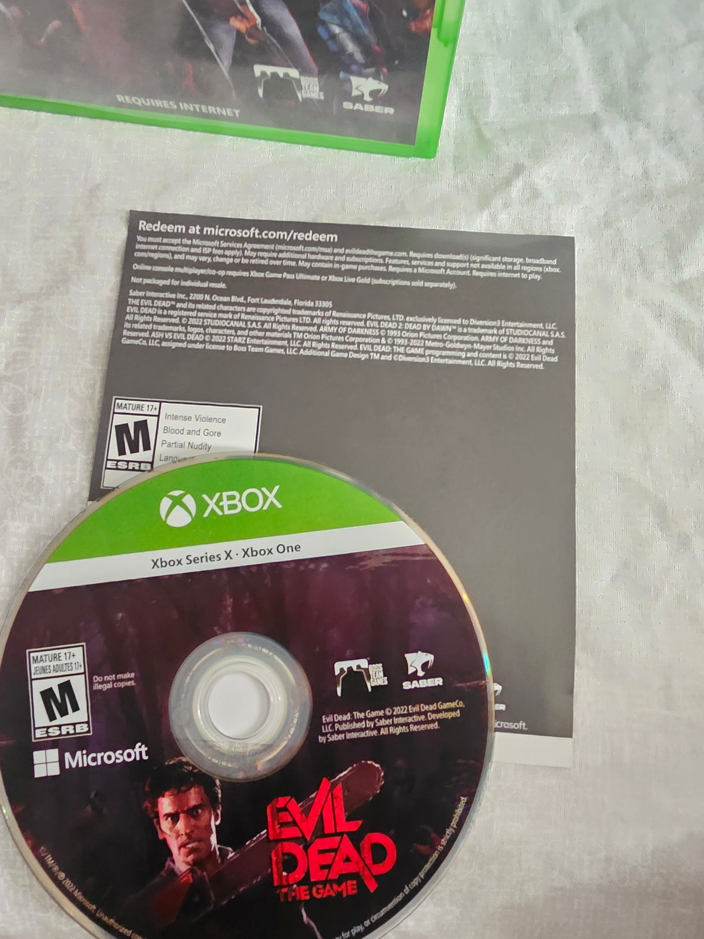 Evil Dead: The Game (Xbox Series X, 2022) Complete Clean Near Mint Disc Tested