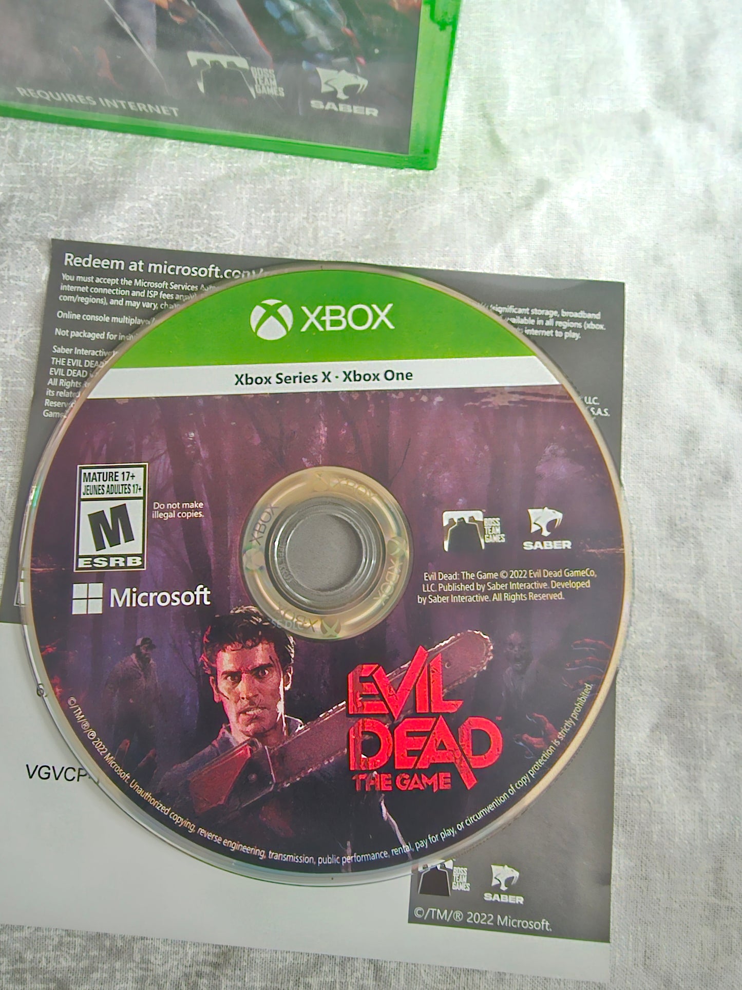 Evil Dead: The Game (Xbox Series X, 2022) Complete Clean Near Mint Disc Tested