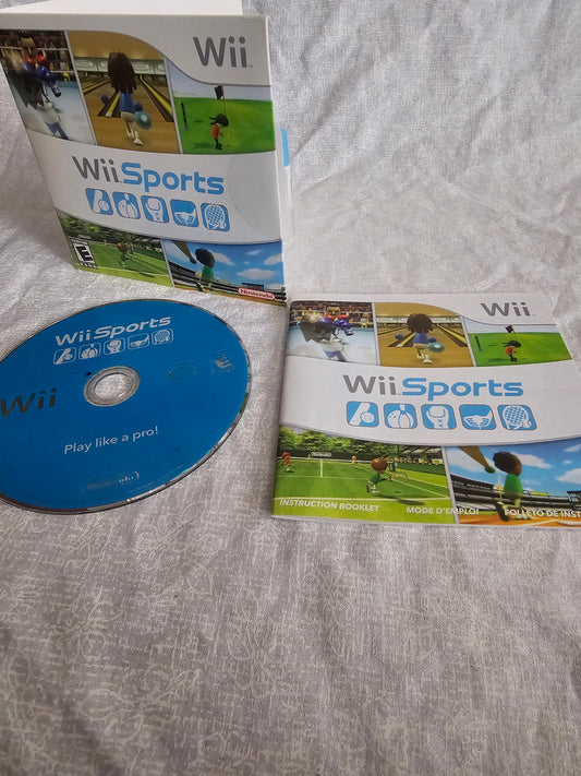 Wii Sports (Nintendo Wii, 2006) Complete Manual CIB Tested RVL-RSPE-USA-B1 2nd