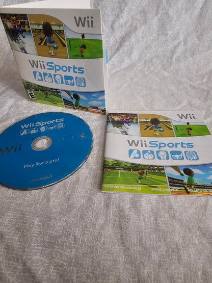 Wii Sports (Nintendo Wii, 2006) Complete Manual CIB Tested RVL-RSPE-USA-B1 2nd