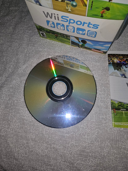 Wii Sports (Nintendo Wii, 2006) Complete Manual CIB Tested RVL-RSPE-USA-B1 2nd