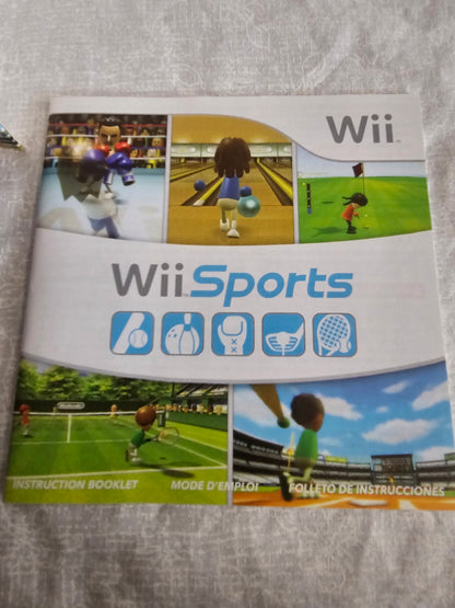 Wii Sports (Nintendo Wii, 2006) Complete Manual CIB Tested RVL-RSPE-USA-B1 2nd