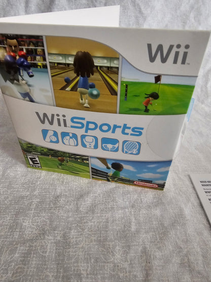 Wii Sports (Nintendo Wii, 2006) Complete Manual CIB Tested RVL-RSPE-USA-B1 2nd