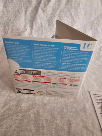 Wii Sports (Nintendo Wii, 2006) Complete Manual CIB Tested RVL-RSPE-USA-B1 2nd