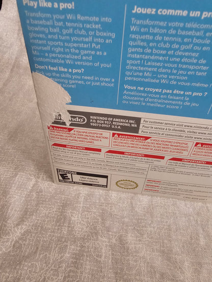 Wii Sports (Nintendo Wii, 2006) Complete Manual CIB Tested RVL-RSPE-USA-B1 2nd