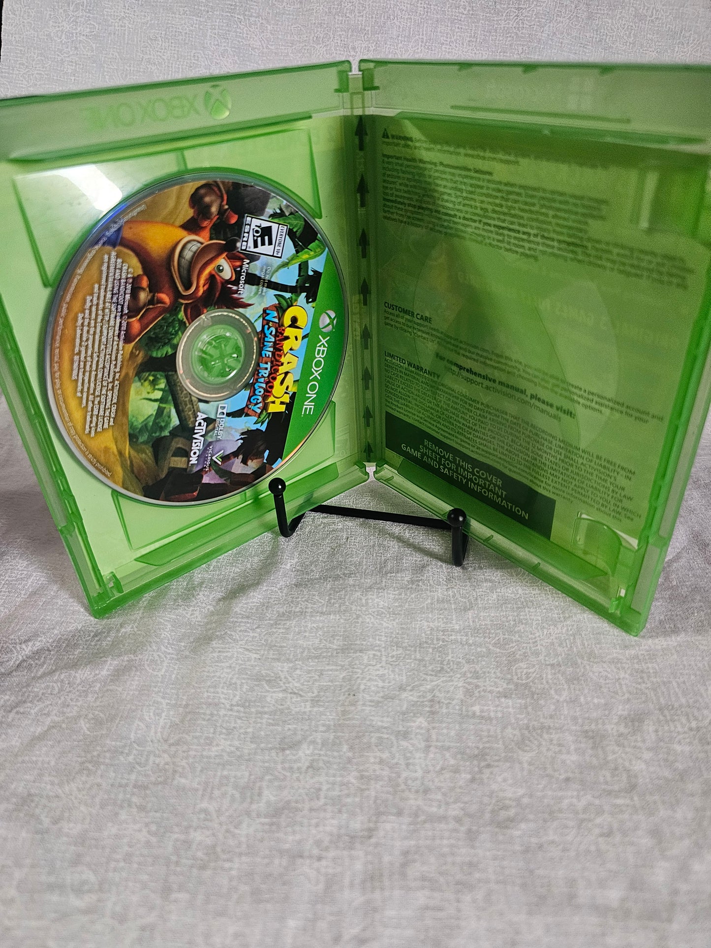 Crash Bandicoot N' Sane Trilogy (Microsoft Xbox One, 2018) Complete CIB NM