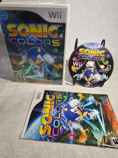 Sonic Colors (Nintendo Wii, 2010) Complete CIB Manual Tested