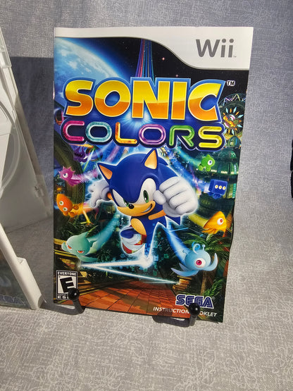 Sonic Colors (Nintendo Wii, 2010) Complete CIB Manual Tested