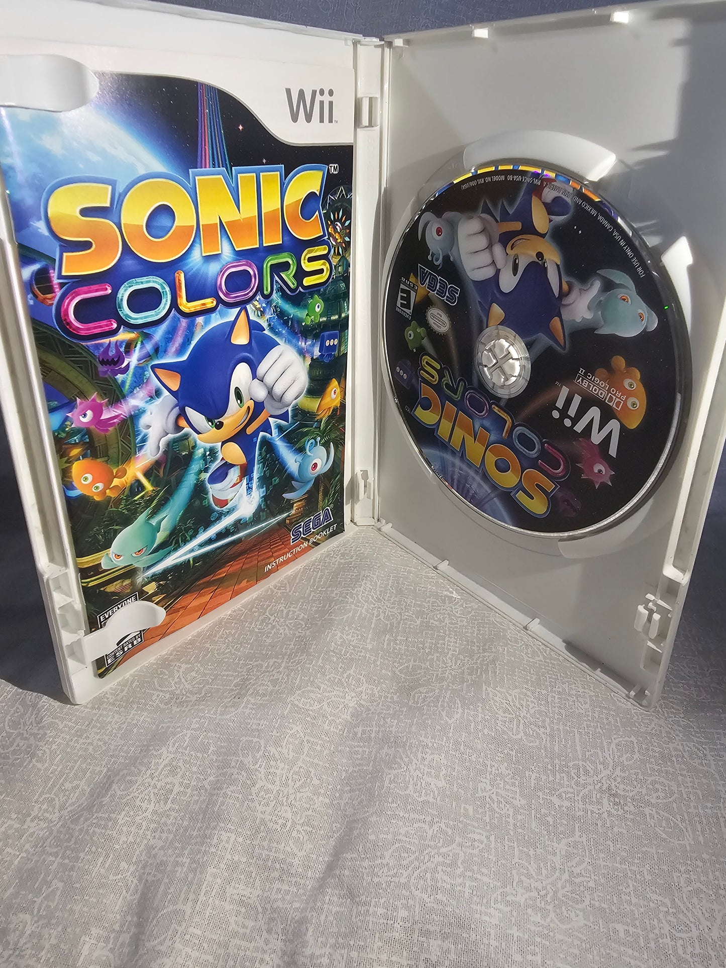 Sonic Colors (Nintendo Wii, 2010) Complete CIB Manual Tested