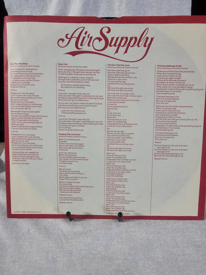 Air Supply The One That You Love 1981 Arista Records 12" Vinyl Album EX/EX LP