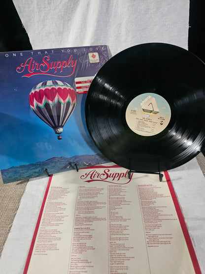 Air Supply The One That You Love 1981 Arista Records 12" Vinyl Album EX/EX LP
