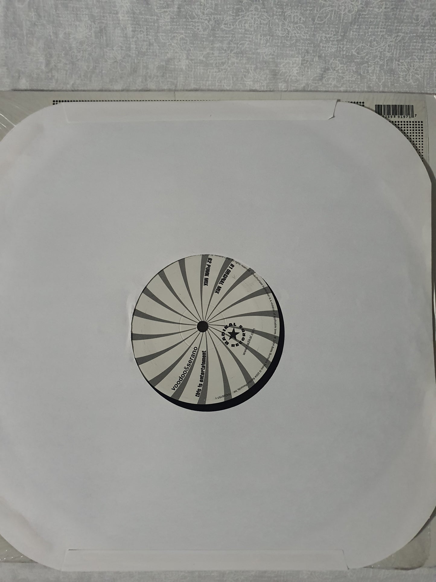 Voodoo and Serano This Is Entertainment Vinyl Maxi Single Radikal Records