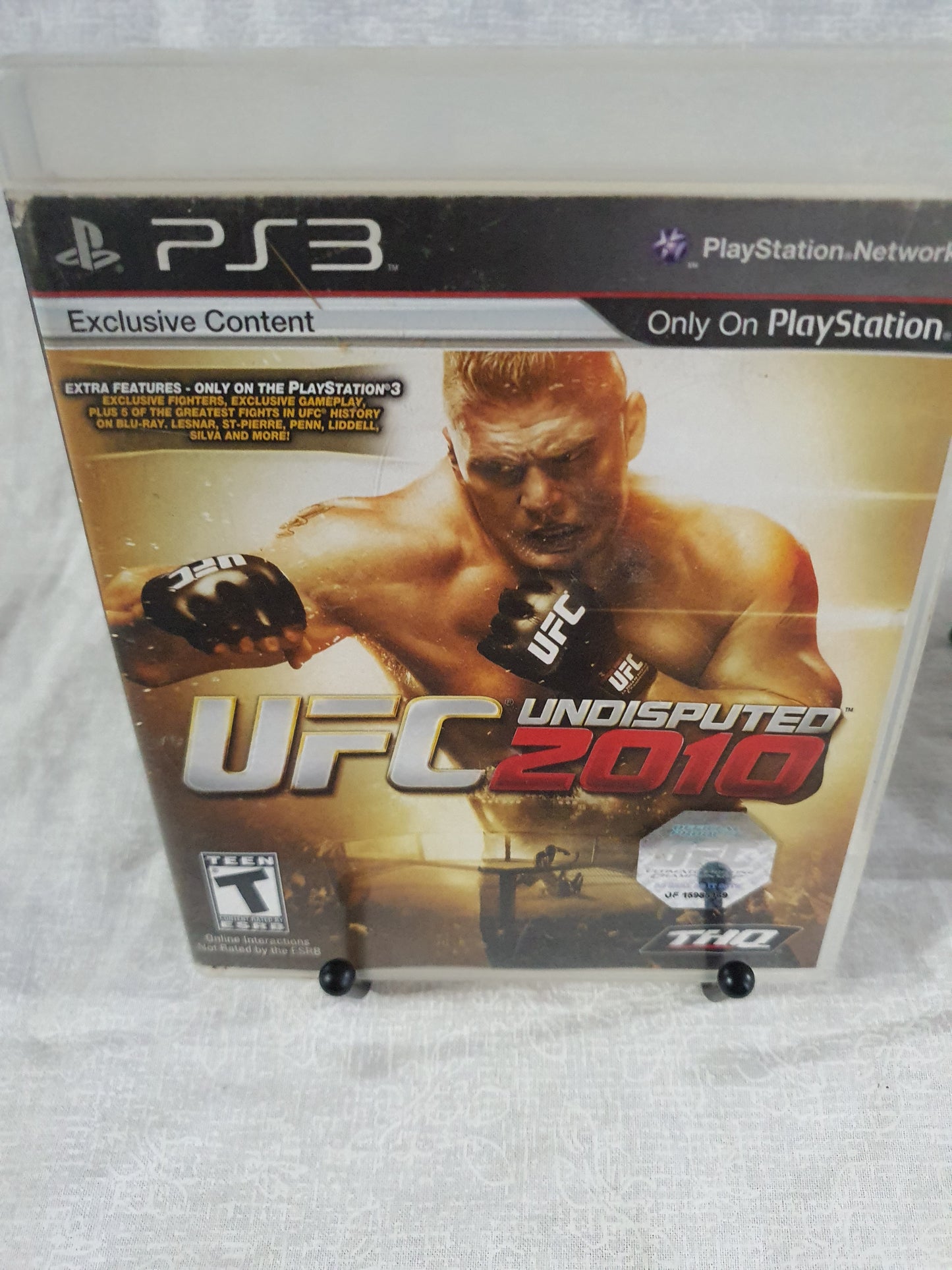 UFC Undisputed 2010 (Sony PlayStation 3, 2010) Tested Brock Lesnar Cover