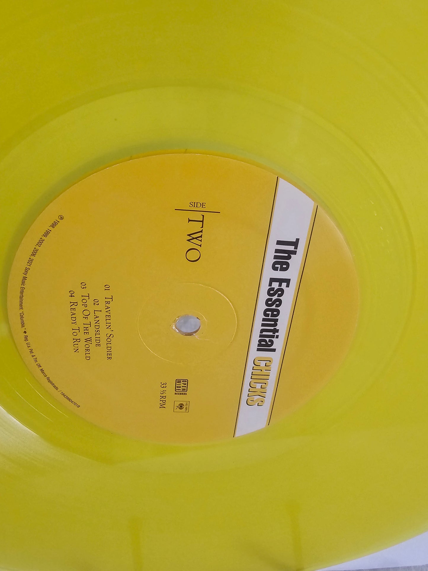 The Chicks Vinyl The Essential Chicks Record Yellow LP 2021 EX/EX 19439804701