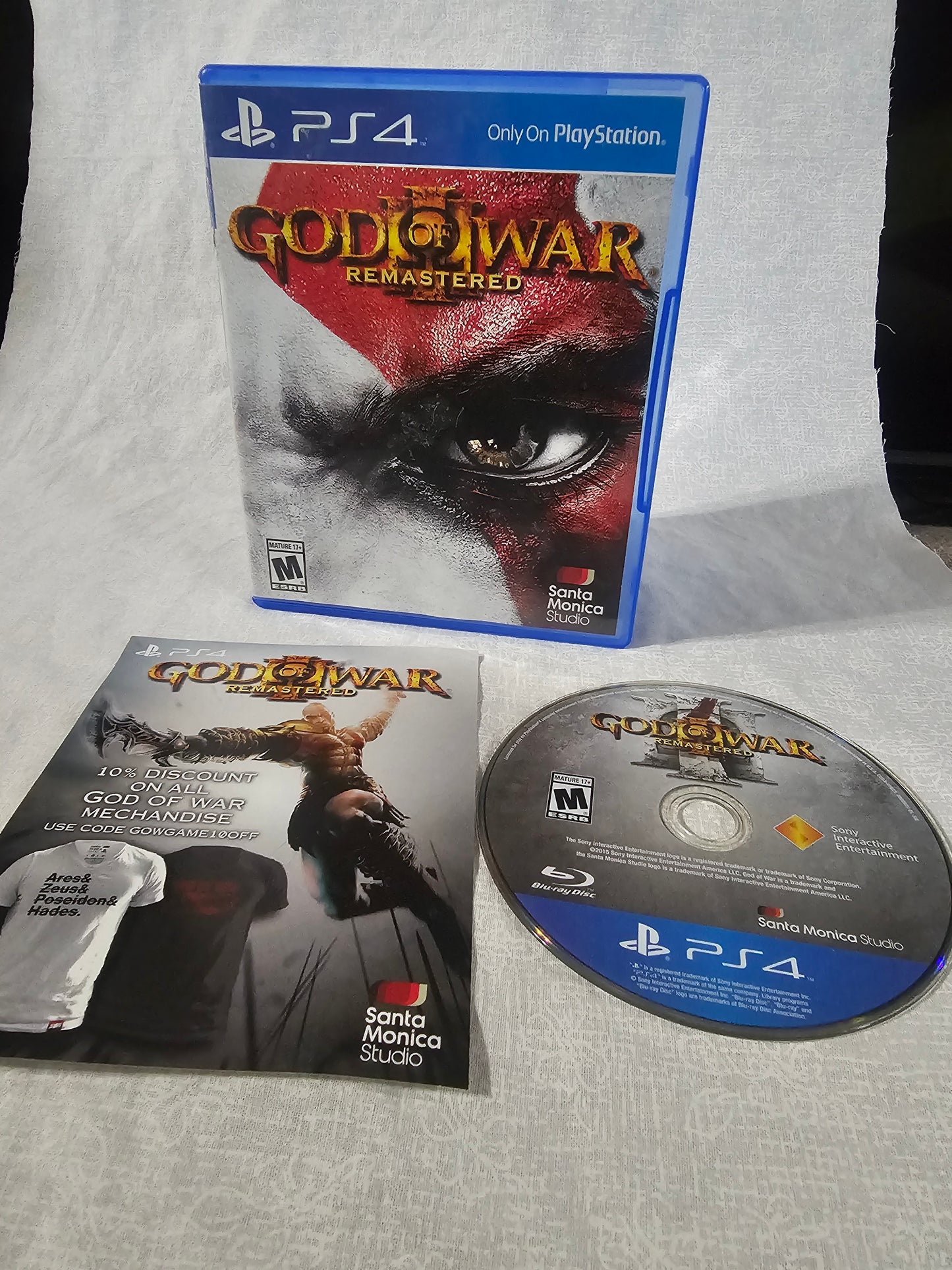 God of War 3 Remastered PS4 PlayStation 4 Complete CIB