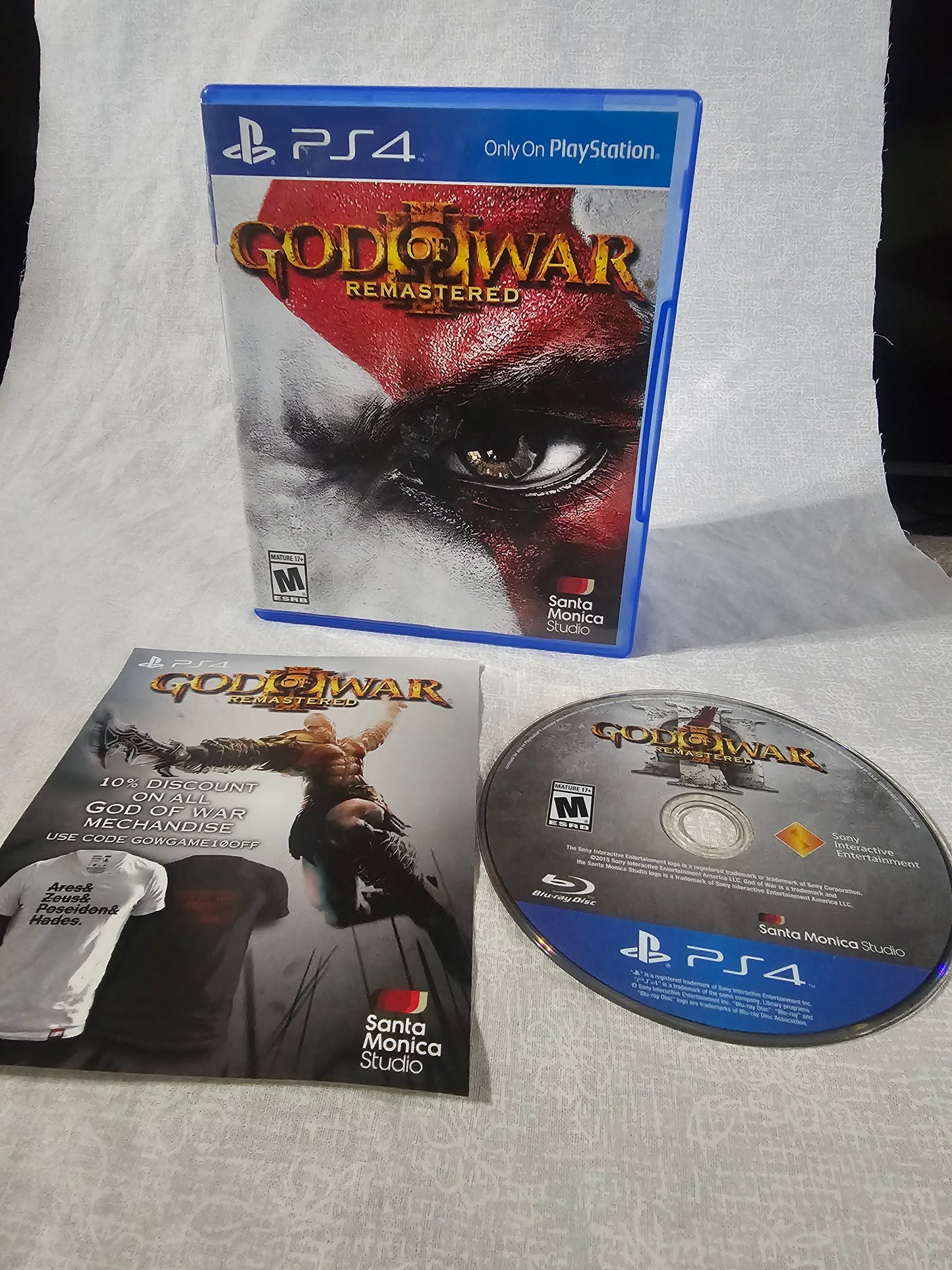 God of War 3 Remastered PS4 PlayStation 4 Complete CIB