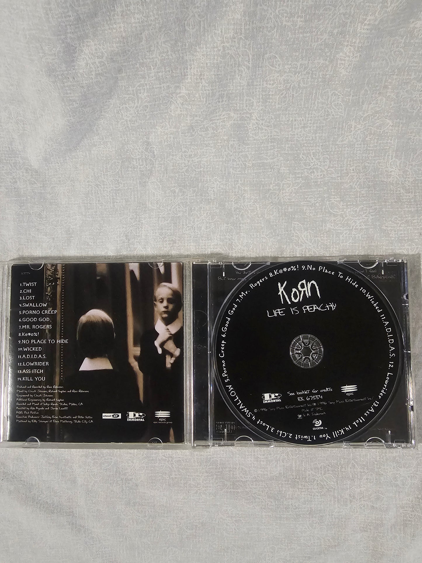 Korn Life Is Peachy (CD, 1996) EK67554 Immortal Epic