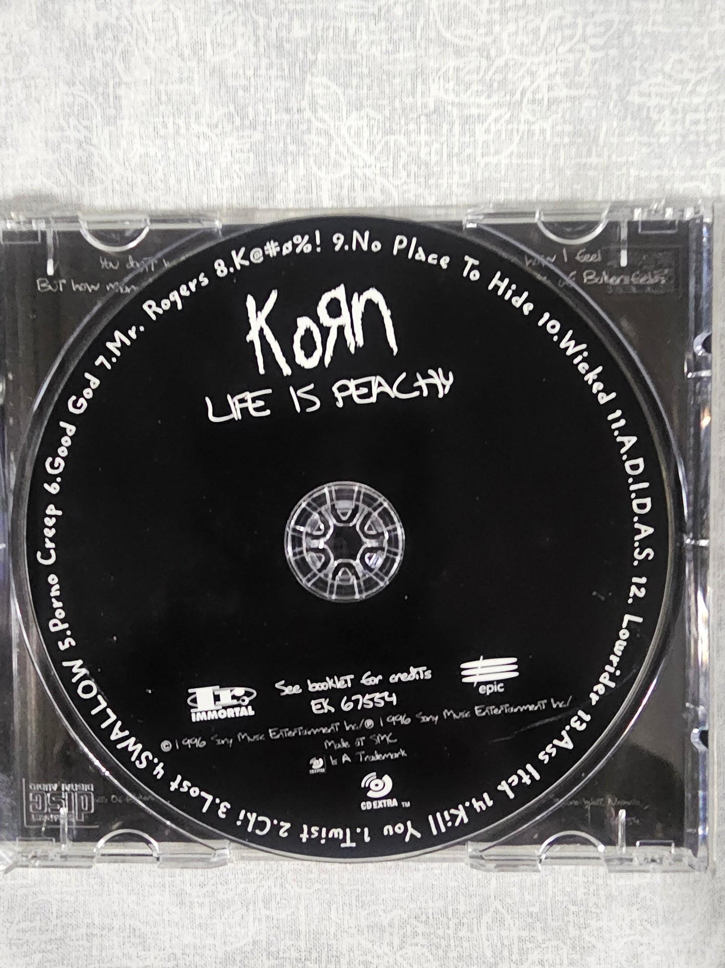 Korn Life Is Peachy (CD, 1996) EK67554 Immortal Epic