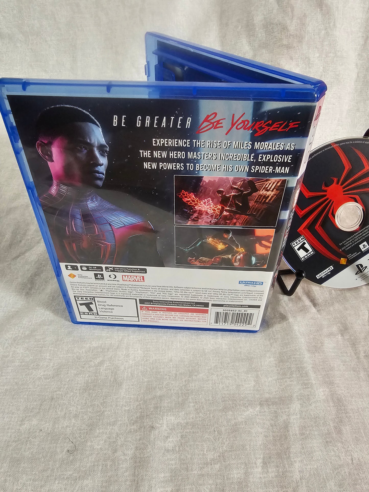 Marvel Spiderman: Miles Morales (Sony PlayStation 5, 2020) Complete Near Mint