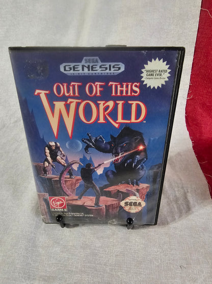 Out of This World (Sega Genesis, 1994) Cartridge T-70106