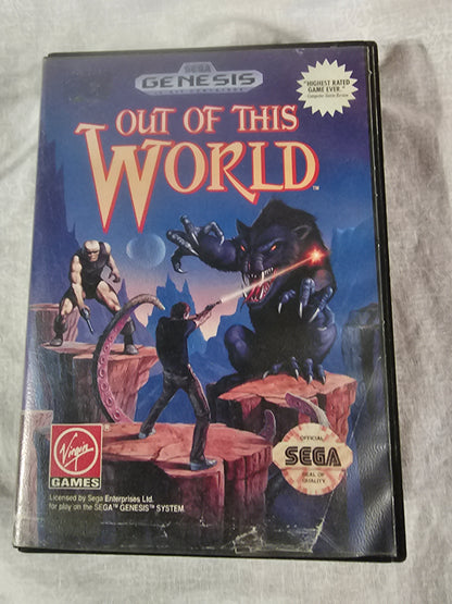 Out of This World (Sega Genesis, 1994) Cartridge T-70106