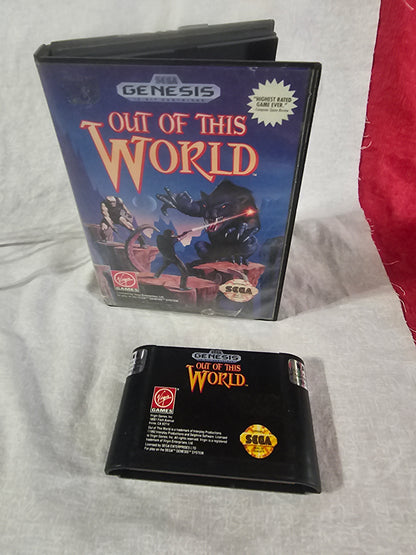Out of This World (Sega Genesis, 1994) Cartridge T-70106