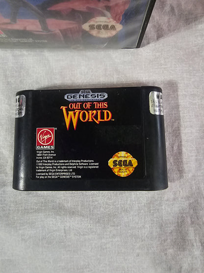 Out of This World (Sega Genesis, 1994) Cartridge T-70106