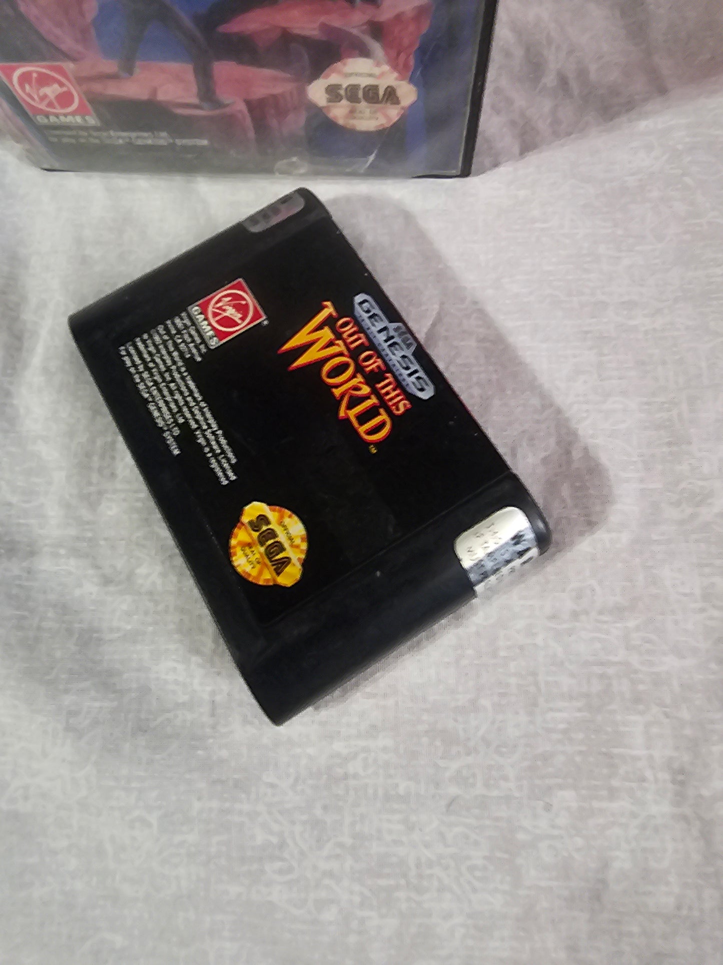 Out of This World (Sega Genesis, 1994) Cartridge T-70106