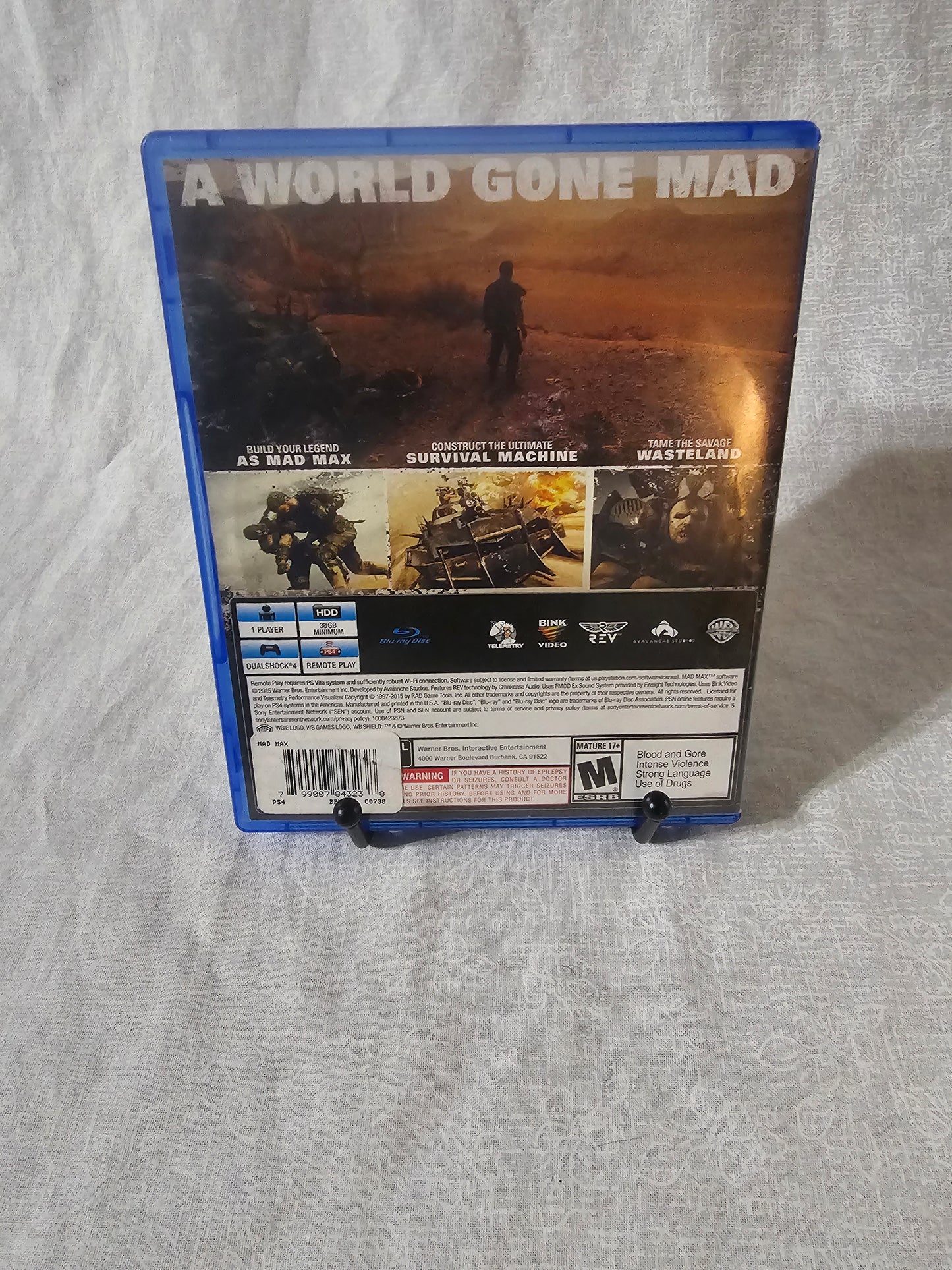 Mad Max (Sony PlayStation 4, 2015) Complete CIB