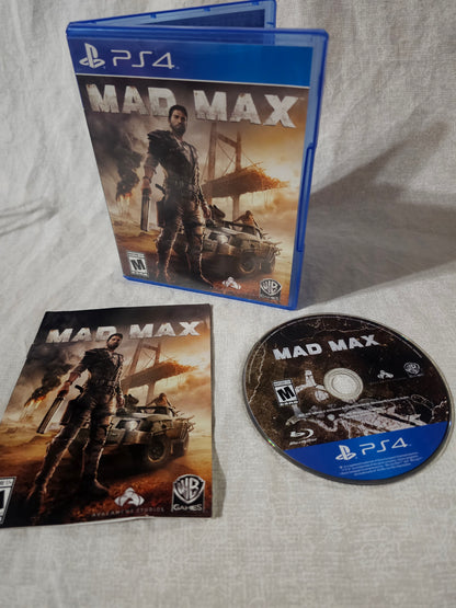 Mad Max (Sony PlayStation 4, 2015) Complete CIB