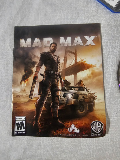 Mad Max (Sony PlayStation 4, 2015) Complete CIB