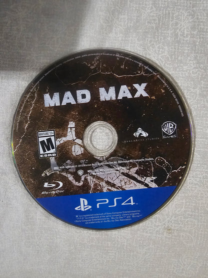Mad Max (Sony PlayStation 4, 2015) Complete CIB