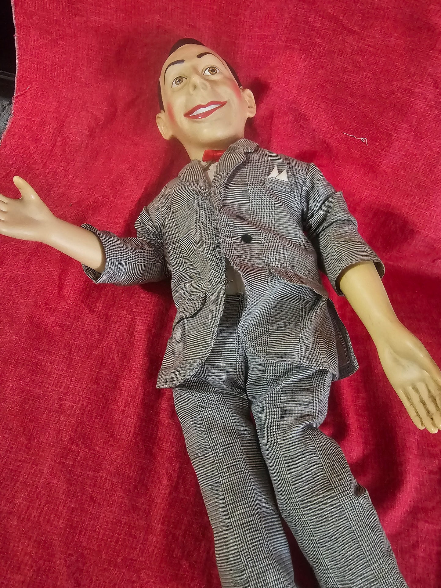 Vintage 1987 Pee-Wee Herman Talking Pull String Doll 16” Paul Reubens Work Voice