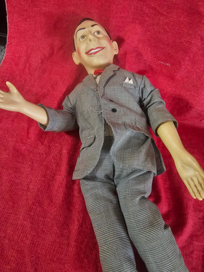 Vintage 1987 Pee-Wee Herman Talking Pull String Doll 16” Paul Reubens Work Voice
