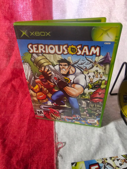 Serious Sam (Microsoft Xbox, 2002) Complete W/ Manual CIB - Tested GOT-29208